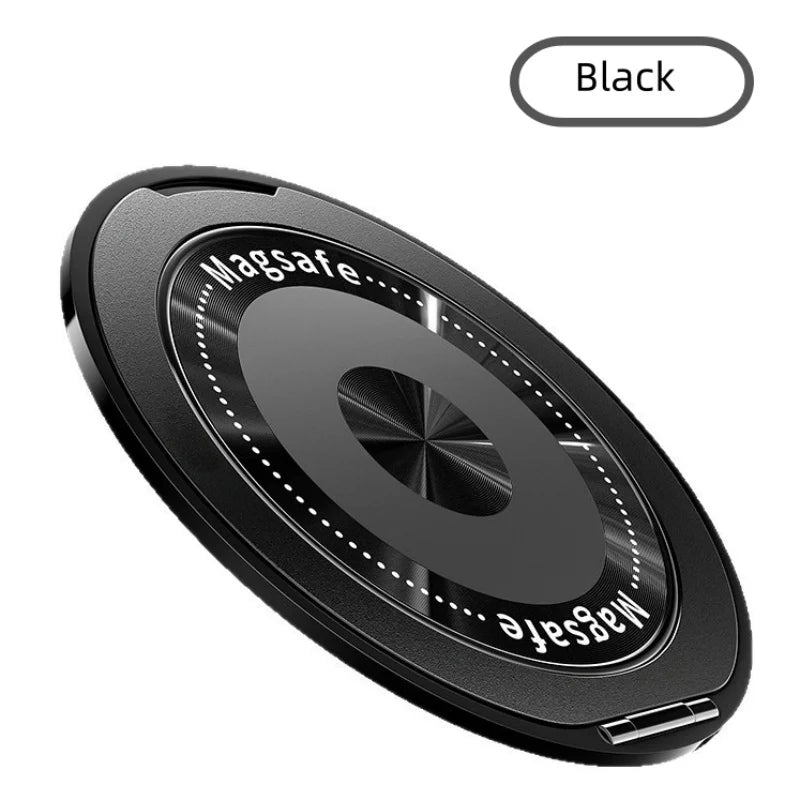 Magnetic Phone Holder Pivot Self Adhesive Ring 360 Degree Ultra Thin Rotation Premium Zinc Alloy Material Portable Desktop Gift