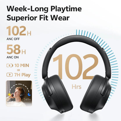 Adaptive ANC Over Ear Headphone 