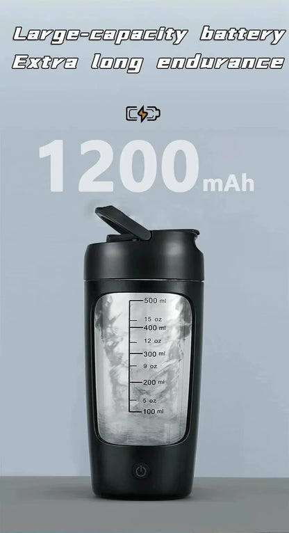 Electric Protein Shaker Bottle Portable 1200mAh Rechargeable Blender Cup Automatic Self Stirring Mug 650ml Mixing Cups for Fitne