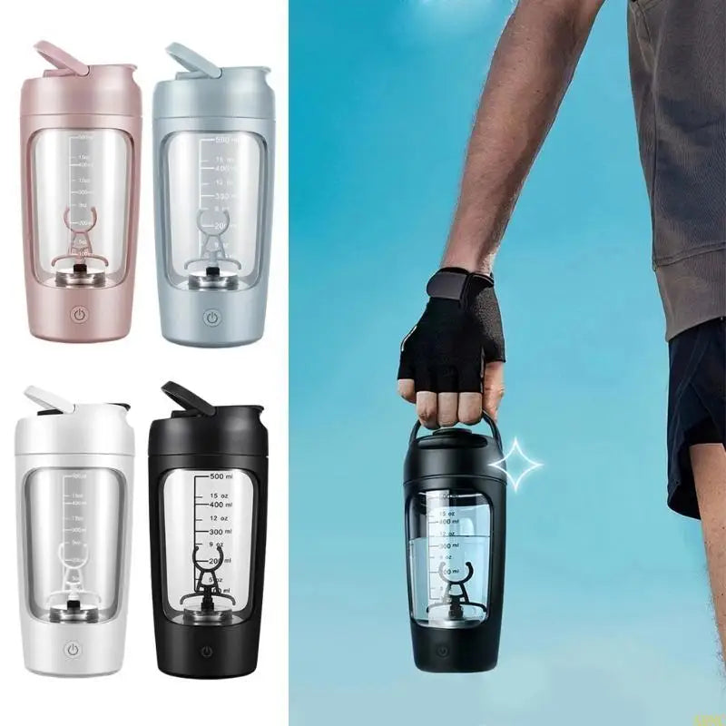 A0NC Electric Protein Shaker Bottle Bottles Shaker Bottles USB Rechargeable