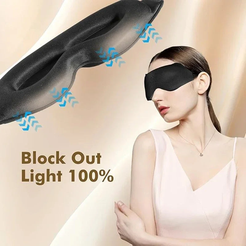 Sleep Eye Mask Weighted for Side Sleeper Men Women 3D Contoured Sleeping Mask No Eye Pressure 100% Blockout Soft Comfortable Eye